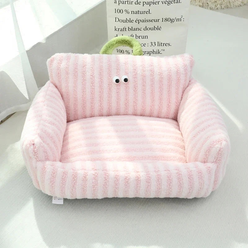 Washable Oxford Pet Bed with Non-Slip Base – Pawsley™