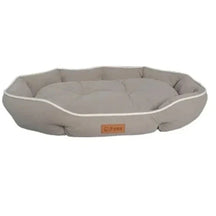 Suede Oval Pet Bed with Non-Slip Base for Dogs & Cats – Ovale™