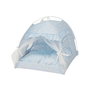 Cotton Pet Tent Bed with Colorful House-Style Design – Nestora™