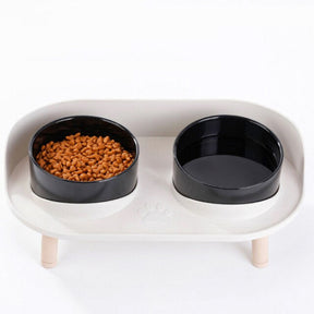 Elevated Double Pet Bowl Set with Stand – Sturdis™