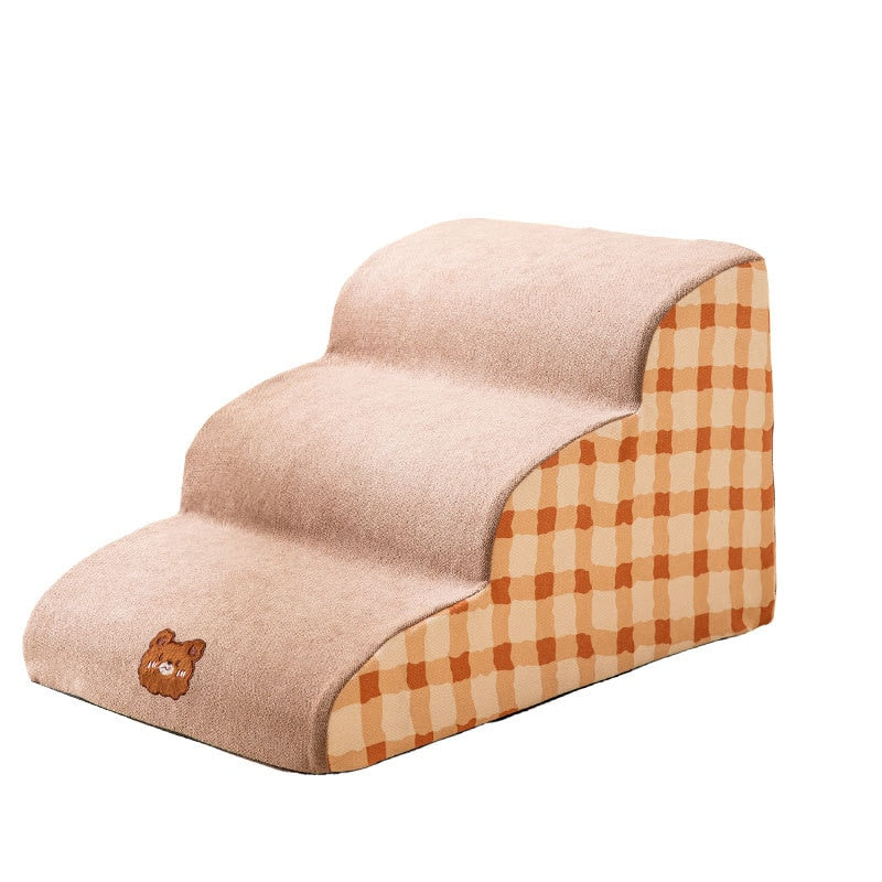 Non-Slip Foam Pet Stairs for Dogs & Cats – Steppaw™