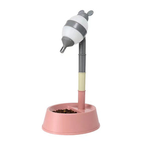 Anti-Spill Vertical Pet Feeder & Water Dispenser – Pourvo™