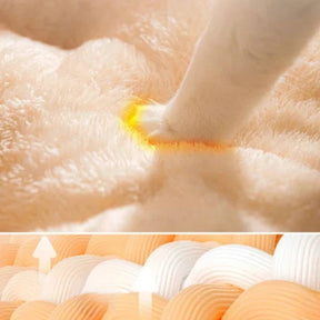 Plush Cave Sleeping Bag Pet Bed with Pillow for Dogs & Cats – Burrowly™