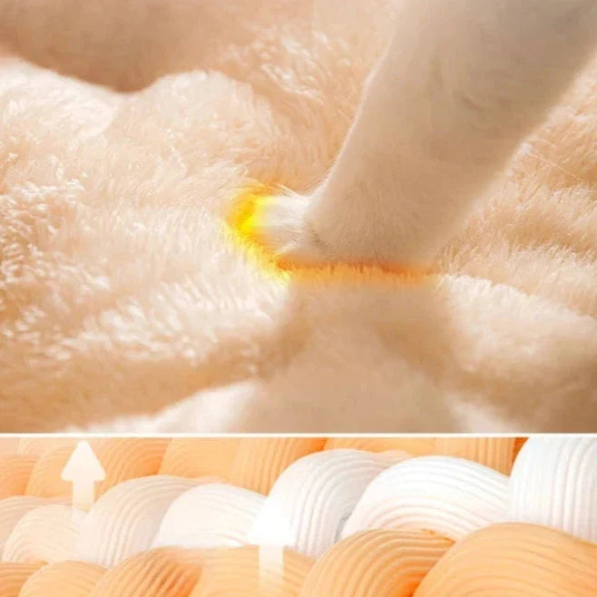 Plush Cave Sleeping Bag Pet Bed with Pillow for Dogs & Cats – Burrowly™