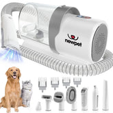 Pet Hair Vacuum & Grooming Kit with 7 Accessories – Groomza™
