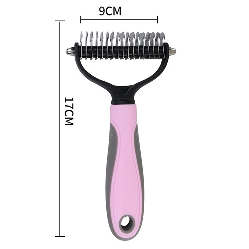 Stainless Steel Pet Deshedding Comb for Dogs & Cats – Detanglo™
