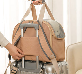 Expandable Pet Carrier Bag with Breathable Mesh Top – Zunta™