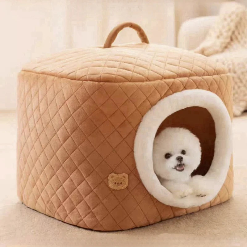 Cotton Cave Bed for Small & Medium Dogs and Cats – HavenPod™