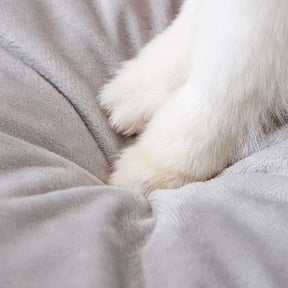 Cotton Cave Pet Bed with Non-Slip Base & Hanging Ball – Nestora™