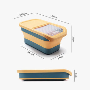 Collapsible Pet Food Storage Container with Scoop – Grainly™