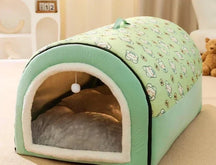 2-in-1 Convertible Pet Cave Bed with Removable Cushion – Nestivo™