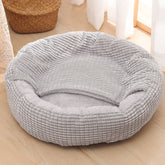 Covered Plush Pet Bed with Non-Slip Bottom – Tadeus