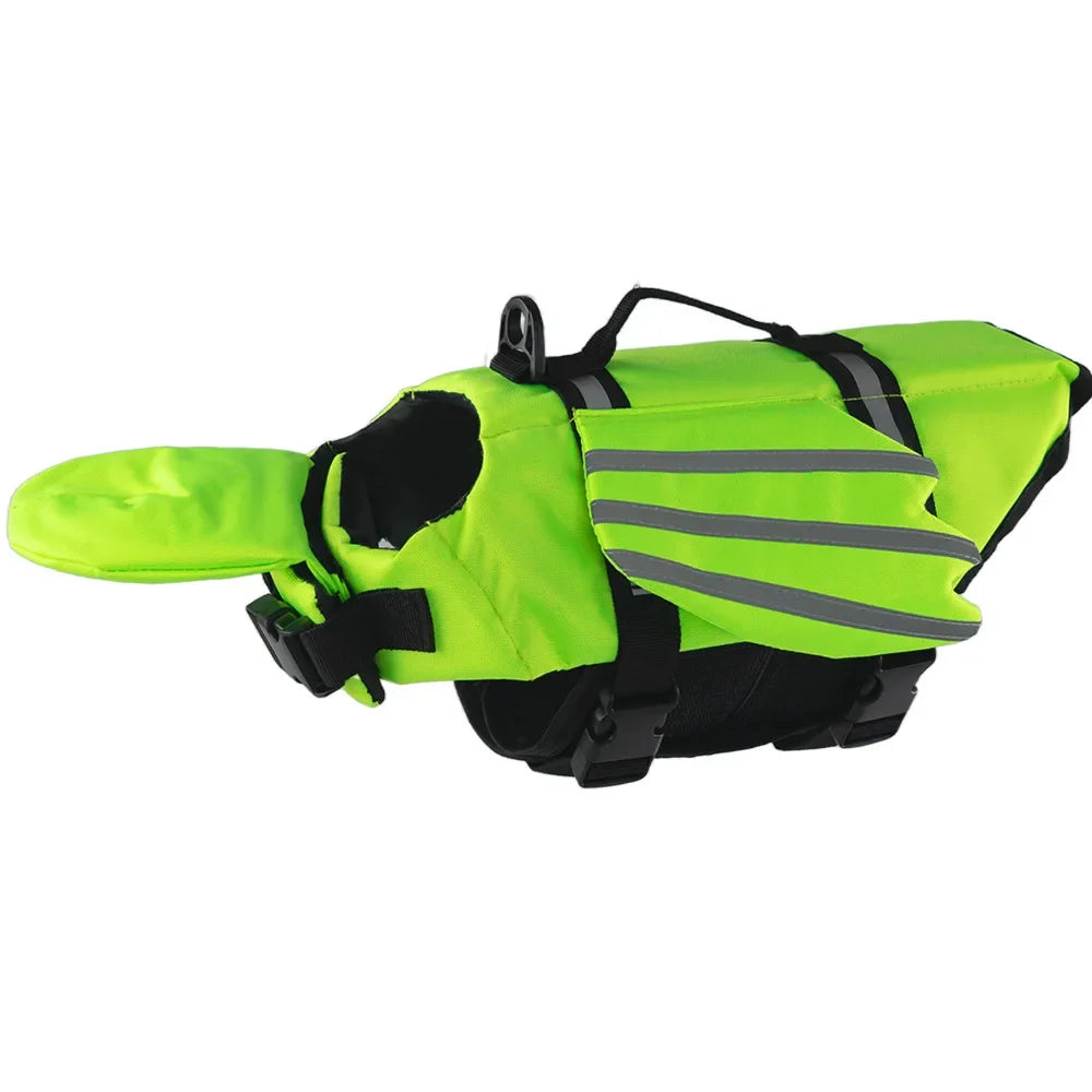 Dog Life Jacket with Head Support & Reflective Trim – Tidelo™