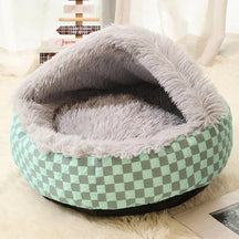 Covered Corduroy Pet Bed with Convertible Design for Dogs & Cats – Nestivo™