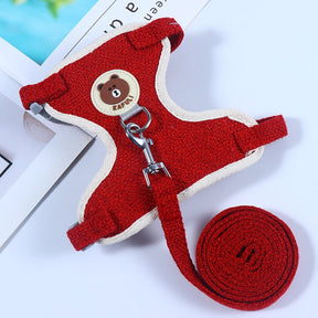 Linen Collar & Leash Set for Small to Medium Dogs & Cats – Trailo™