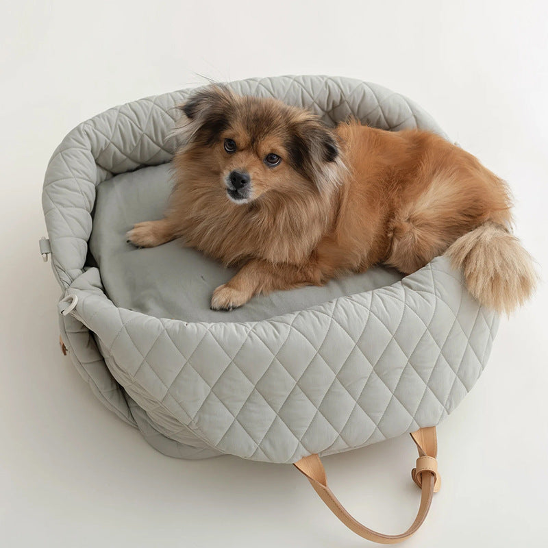 Luxury Pet Carrier Bag with Shoulder Strap & Car Seat Use – LuxTote™