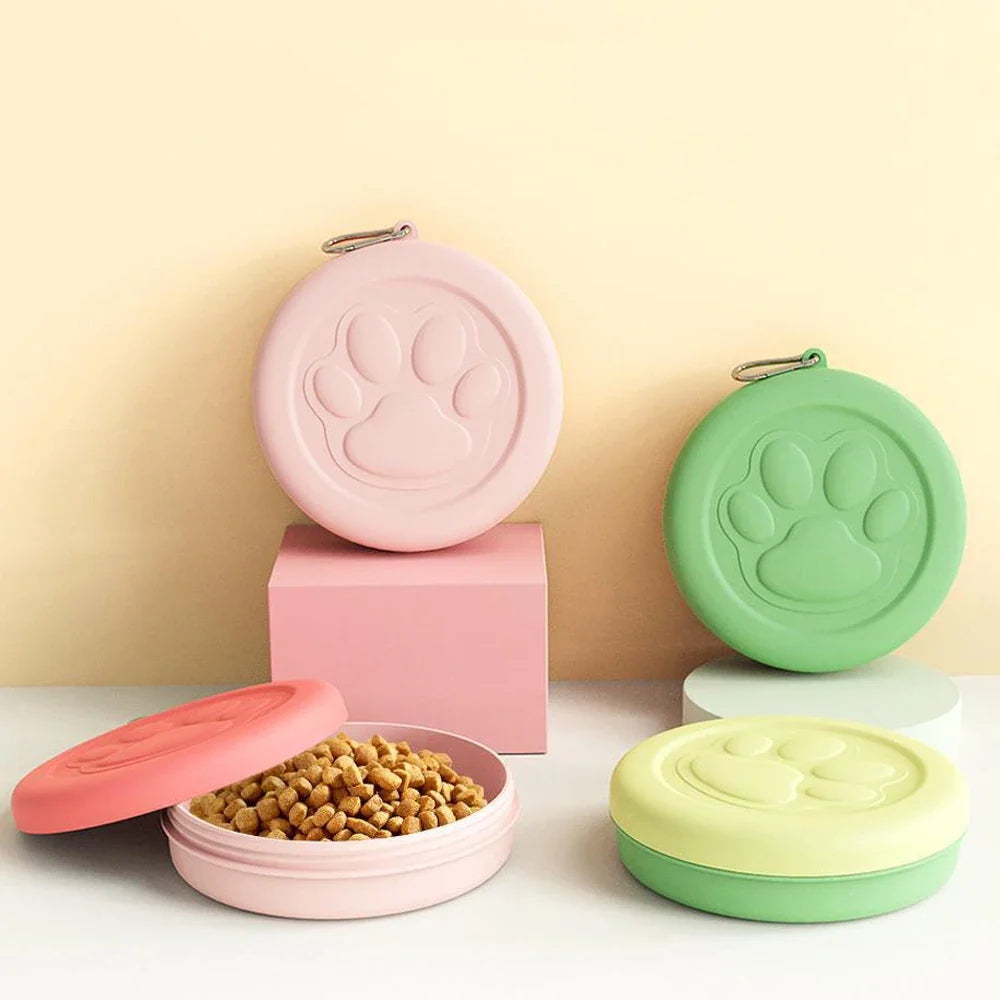 Portable Pet Food Bowl with Carry Hook – Kibblo™