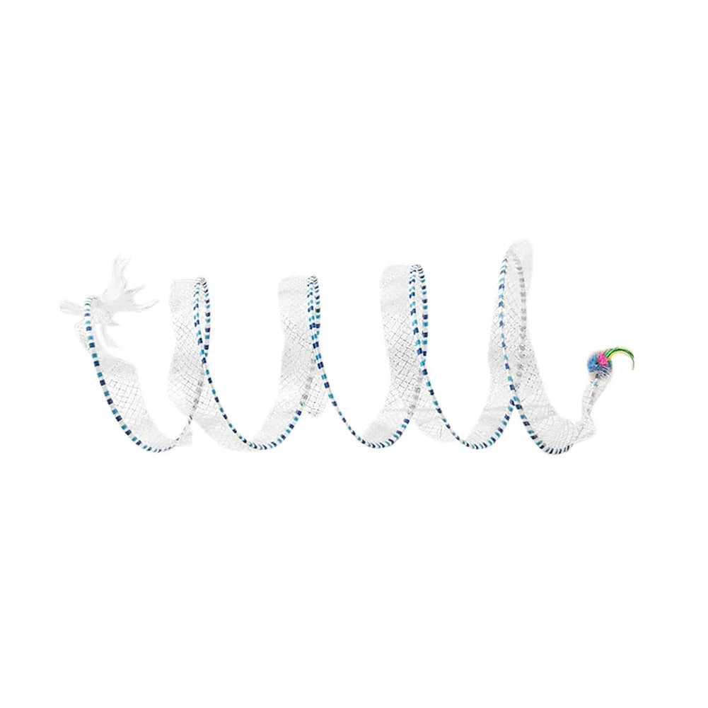 Cat Tunnel Toy with Spring Steel Frame & Elastic Mesh – SpringPounce™
