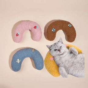 Soft Moon-Shaped Cotton Pet Pillow for Dogs & Cats – Lunetta™