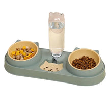 Double Pet Feeding Bowl & Gravity Water Dispenser Set – Cravo™