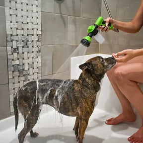 Pet Bath Shower Sprayer with Shampoo Dispenser – Rinsly™