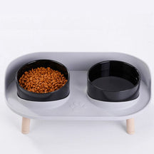 Elevated Double Pet Bowl Set with Stand – Sturdis™