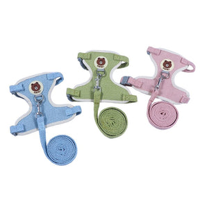 Linen Collar & Leash Set for Small to Medium Dogs & Cats – Trailo™