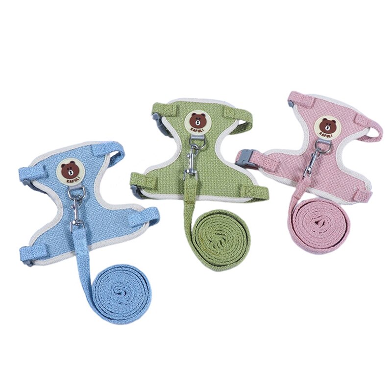 Linen Collar & Leash Set for Small to Medium Dogs & Cats – Trailo™