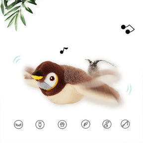 Rechargeable Interactive Bird Toy with Catnip for Cats – Chirvo™