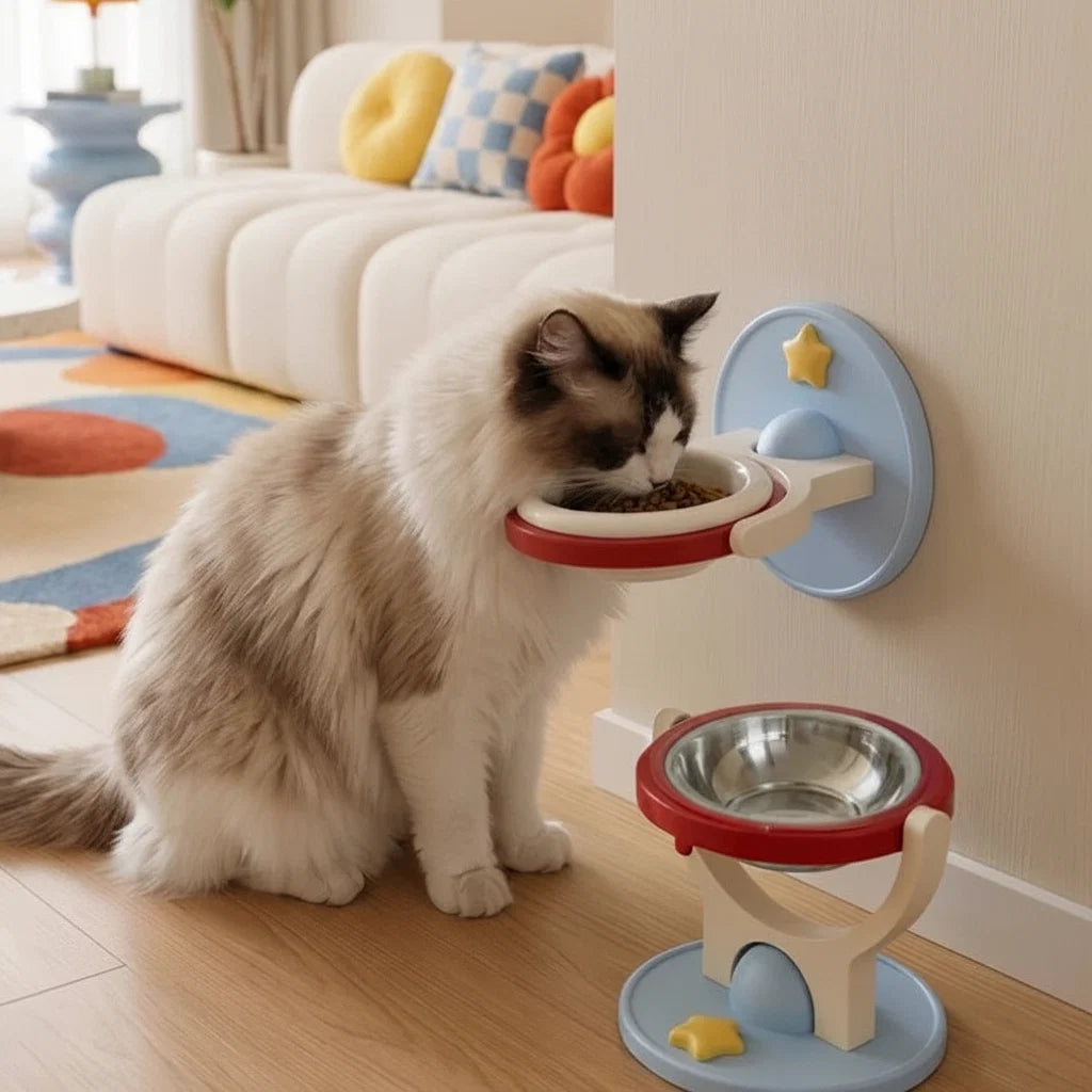 Elevated Adjustable 2-in-1 Pet Bowl for Dogs & Cats – Ombra™