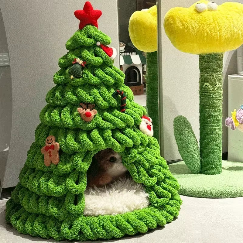 Christmas Tree Pet Cave Bed DIY Decorating Kit – MerryNook™