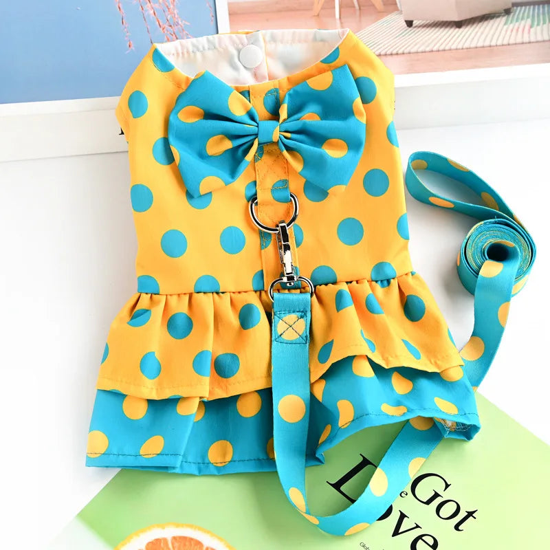 Polka Dot Dress Collar & Leash Set for Pets – Twirla™