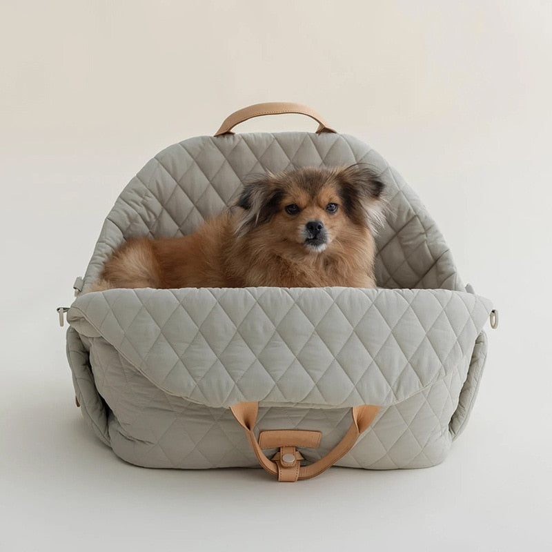 Luxury Pet Carrier Bag with Shoulder Strap & Car Seat Use – LuxTote™