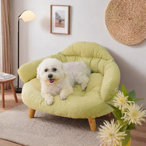 Velvet Pet Sofa Bed with Non-Slip Base – PlushHaven™