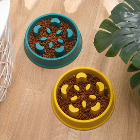 Interactive Slow Feeder Pet Bowl – Fun Puzzle Design – Puzzlow™
