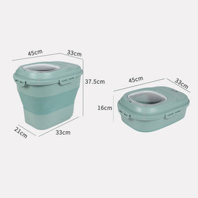 Foldable Airtight Pet Food Storage Container – Grainkeep™
