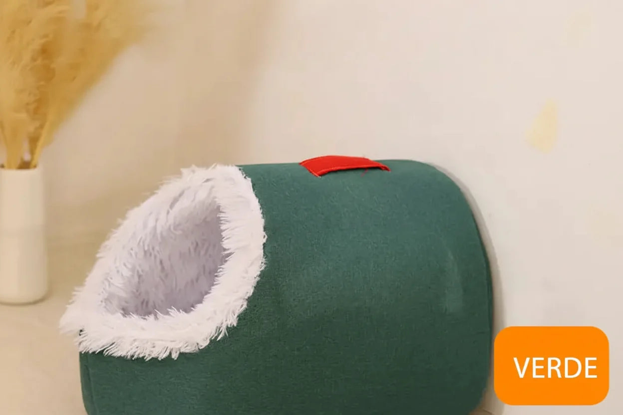 Insulated Pet Cave Bed with Removable Cushion for Dogs & Cats – WarmNest™