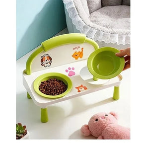 Elevated Tilted Pet Bowl with Non-Slip Base for Dogs & Cats – Comfeo™