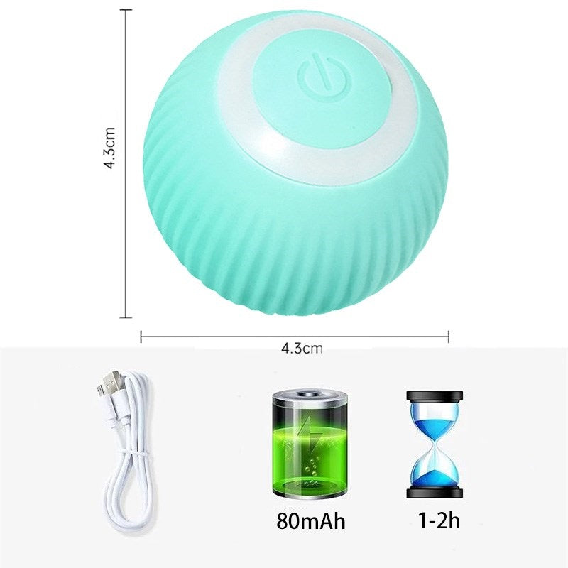 Self-Rolling Automatic Ball Pet Toy with USB Charging – Zumio™