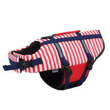 Striped Pet Life Jacket – Flotation Safety Vest – Vaylo™