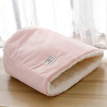 Cotton Sleeping Bag Style Pet Bed with Cave Design – Ravlo™
