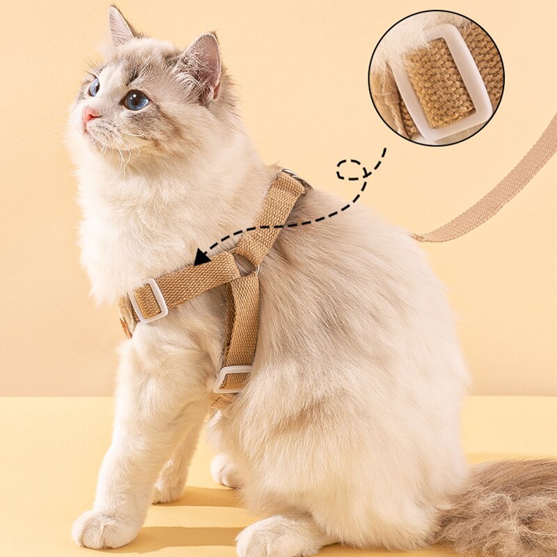 Adjustable Dog & Cat Collar and Leash Set with Lion & Bear Print – LoopLead™