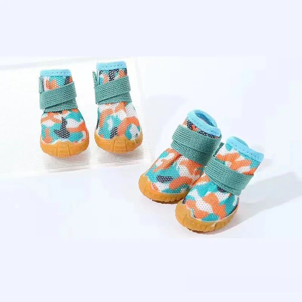 Non-Slip Pet Shoes with Breathable Upper & Adjustable Straps – StreetPaws™