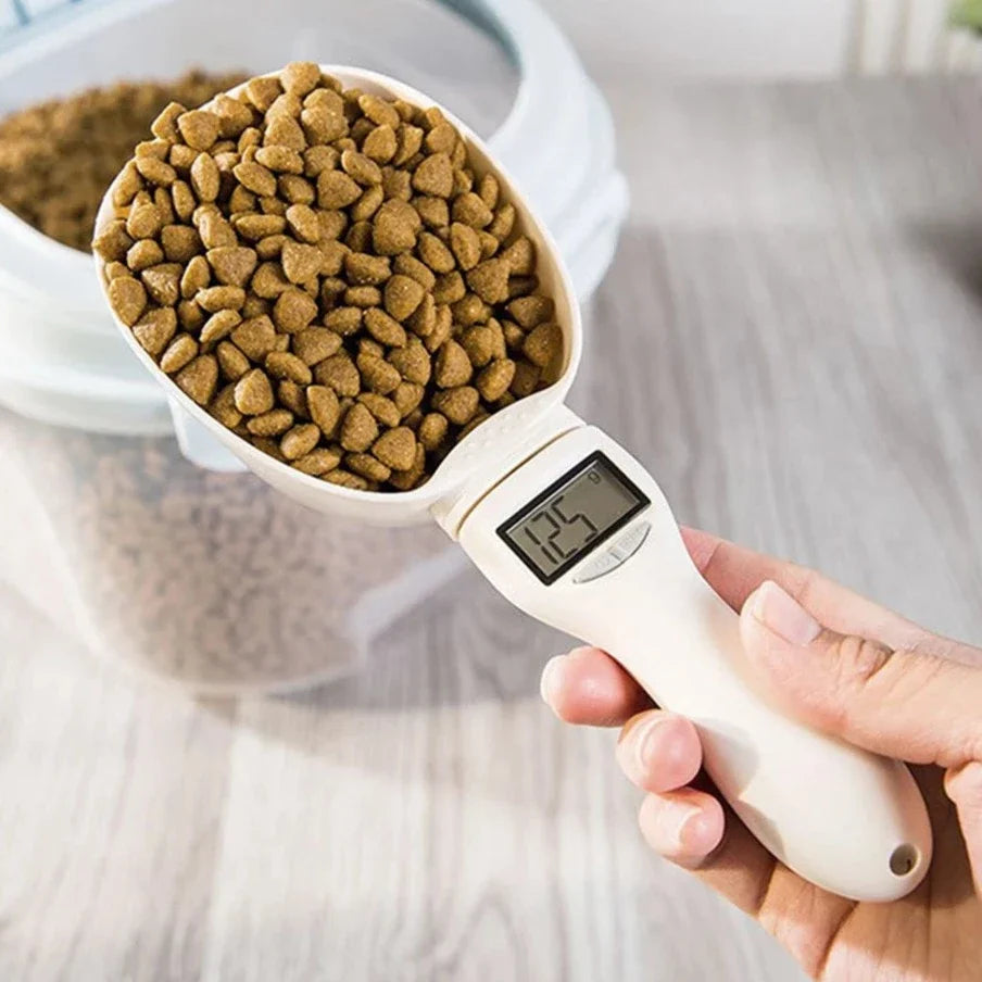 Digital Pet Food Scale with Detachable Measuring Spoon – Gramwell™