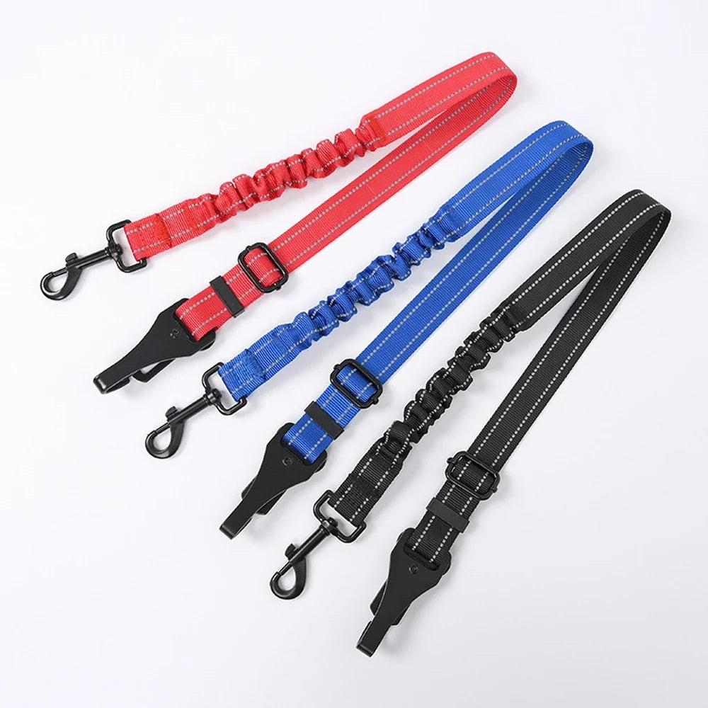 Adjustable 2-in-1 Pet Car Safety Belt with ISOFIX Hook – Latchly™