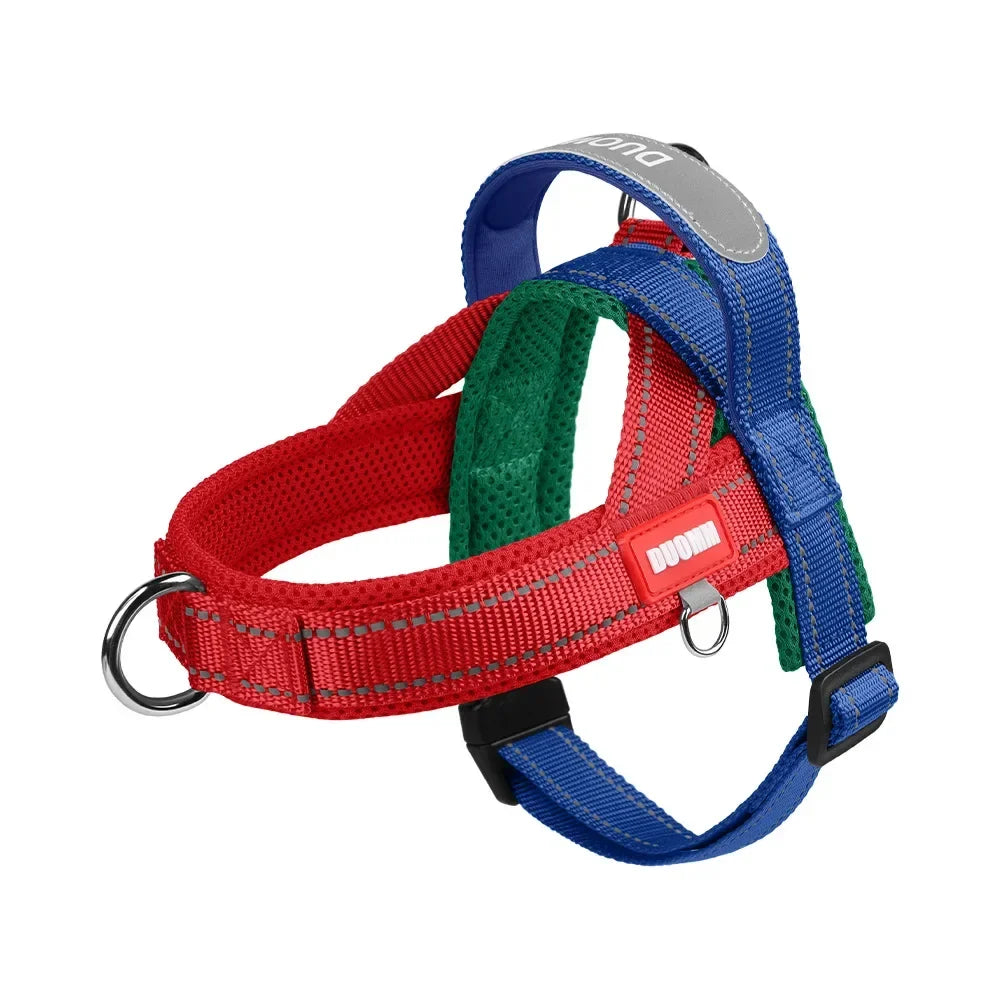 Soft Nylon Pet Chest Harness with Reflective Strip – Ondera™
