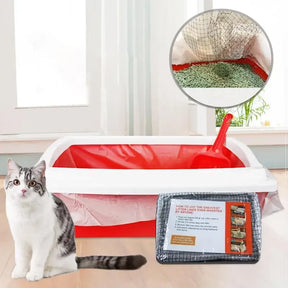 Cat Litter Box Sifting Liners with Drawstring, 10-Pack – SiftPaw™