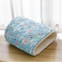 Cotton Sleeping Bag Style Pet Bed with Cave Design – Ravlo™
