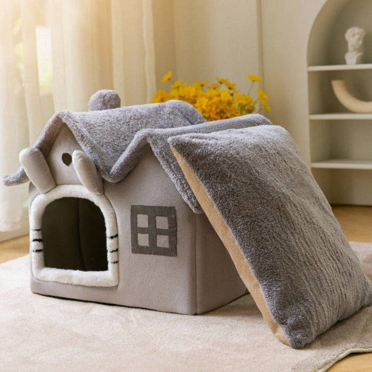 Machine-Washable Pet House Bed with Detachable Design – Havenly™
