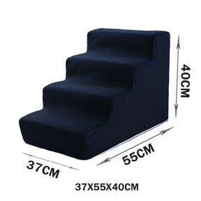 Pet Stairs for Dogs & Cats – Soft Foam Steps for Beds & Sofas – Pawrise™